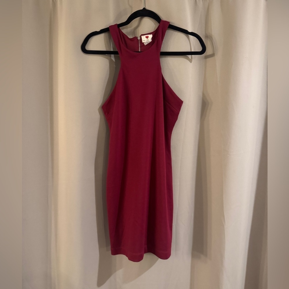 One Clothing  Sleeveless Burgundy Dress